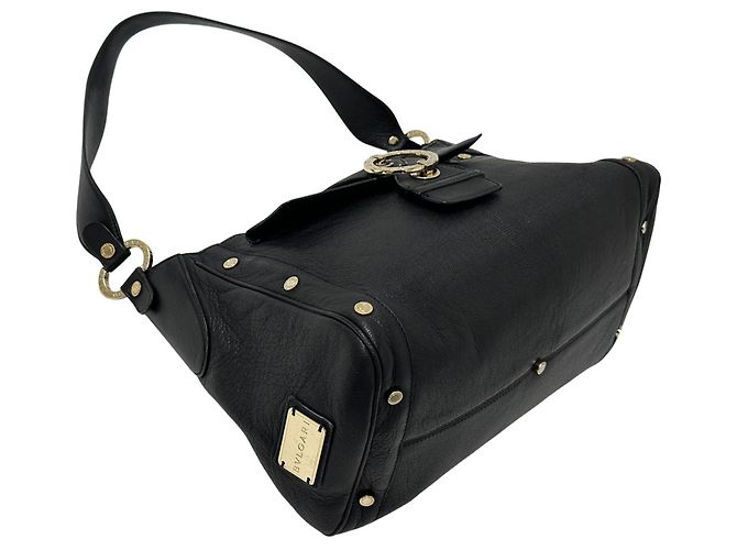 Bulgari Borsa a spalla Bvlgari Chandra in pelle - vista 4