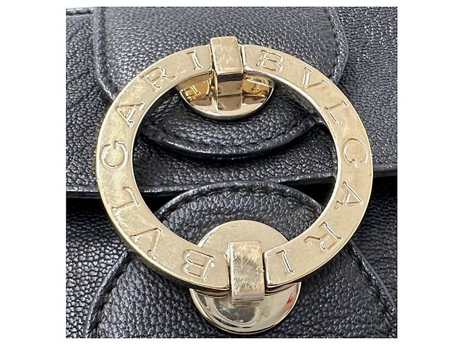 Bulgari Borsa a spalla Bvlgari Chandra in pelle - vista 7
