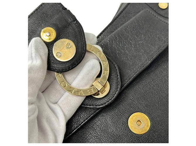 Bulgari Borsa a spalla Bvlgari Chandra in pelle - vista 8