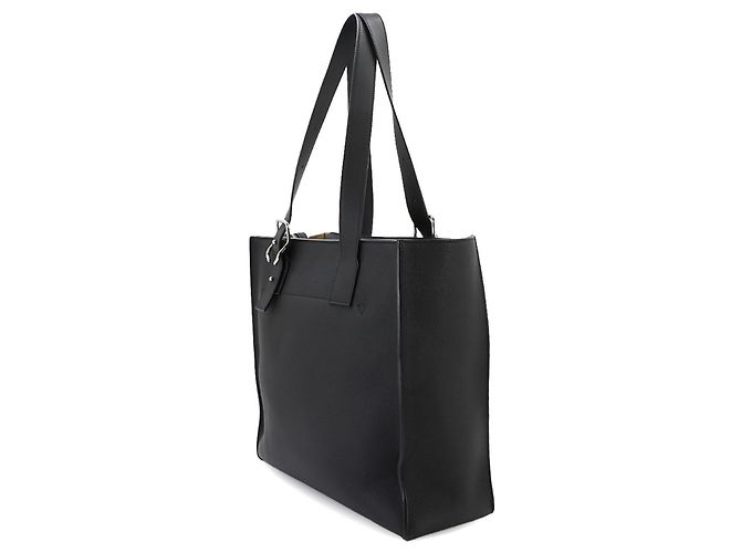 mala Tote Loewe em couro preto com fivela e fecho de correr - vista 4