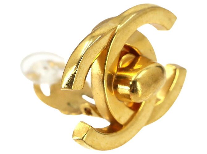 Orecchini a clip Chanel Coco Mark Turnlock - vista 3