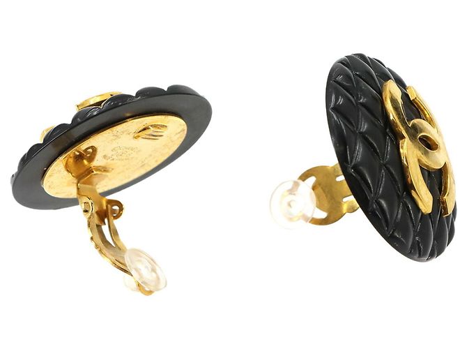 Orecchini Chanel Matelasse Coco Mark - vista 3