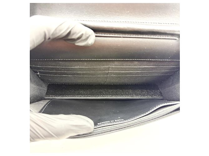 Chanel So Black Wallet on Chain Matelassé in Vernice - vista 5