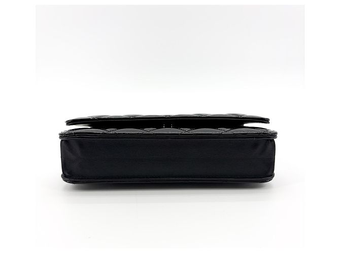 Chanel So Black Wallet on Chain Matelassé in Vernice - vista 7
