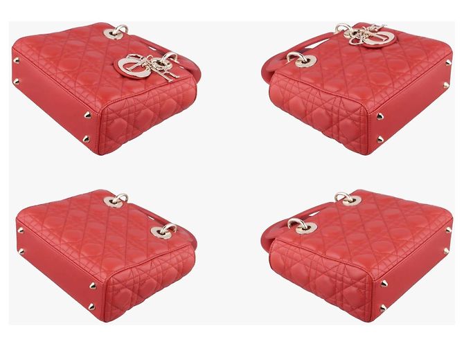 Christian Dior My ABCDior Lady Dior Cannage Quilt Leather Small - vista 4