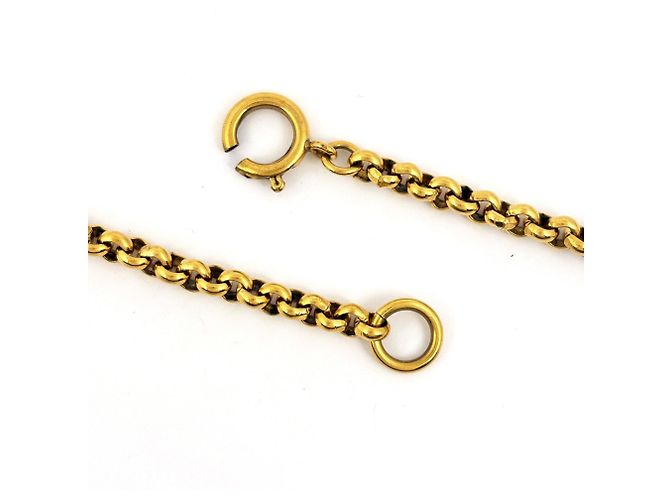 Collana Chanel placcata oro con cuore Coco Mark - vista 3