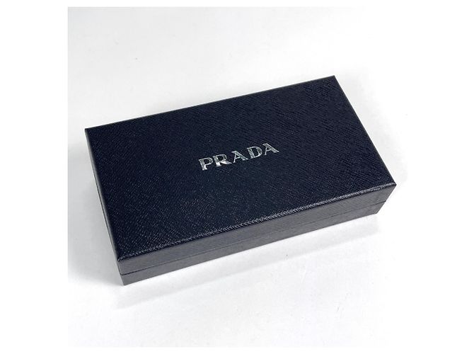 Cartera larga de piel negra de Prada - vista 7
