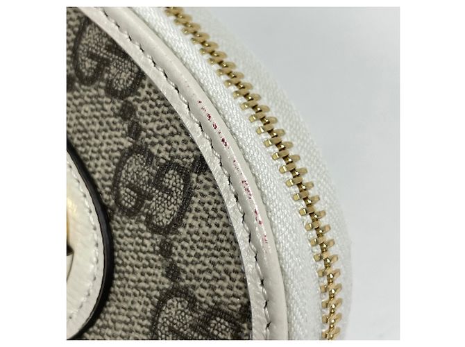 Monedero Gucci en beige y blanco - vista 3