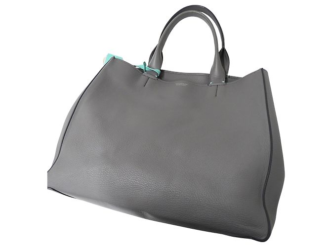 Autre Marque Borsa in pelle grigia Tiffany & Co. - vista 10