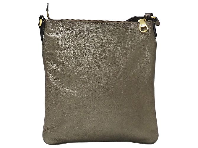 Borsa a mano in pelle Loewe in Bronzo e Grigio Metallizzato - vista 2