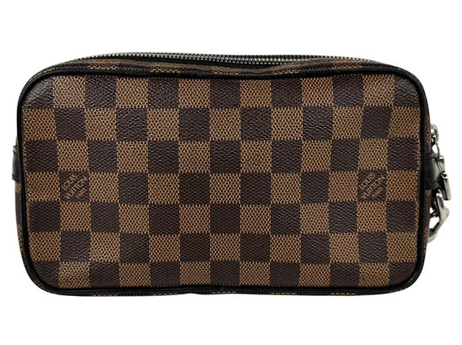 Borsa a pochette Louis Vuitton in tela Damier - vista 3