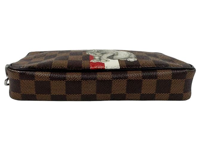 Borsa a pochette Louis Vuitton in tela Damier - vista 4