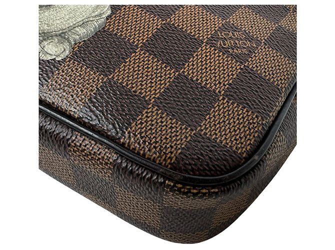 Borsa a pochette Louis Vuitton in tela Damier - vista 8