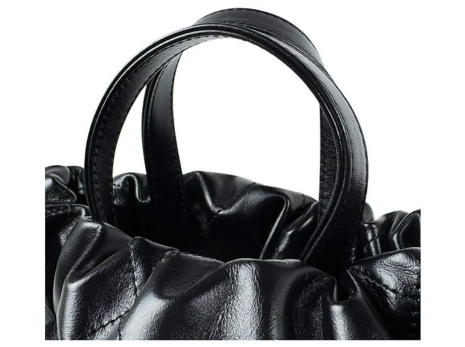 Zaino Chanel in pelle nera - vista 10