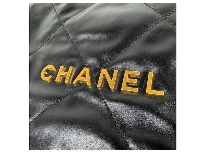 Zaino Chanel in pelle nera - vista 14