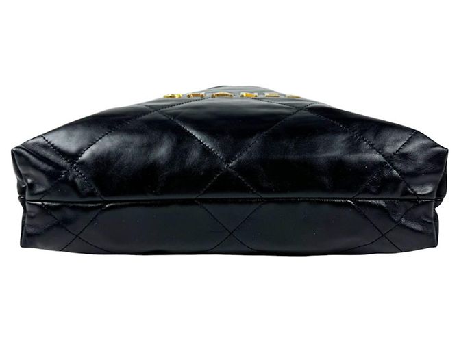 Zaino Chanel in pelle nera - vista 4