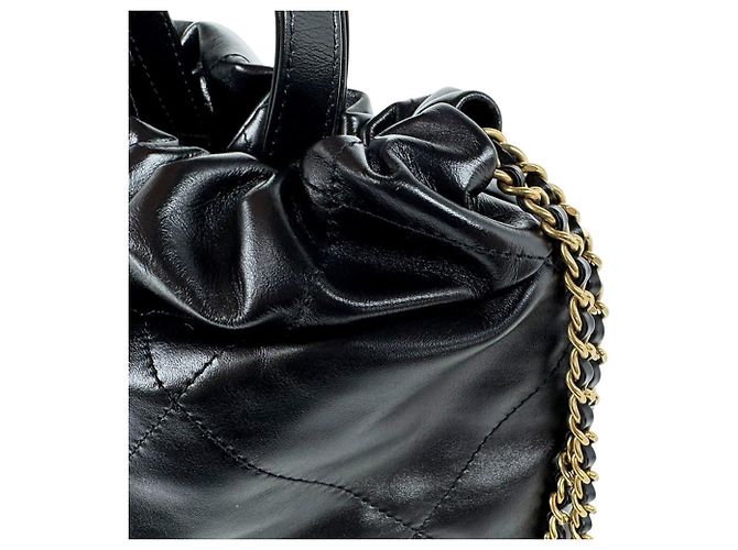 Zaino Chanel in pelle nera - vista 6