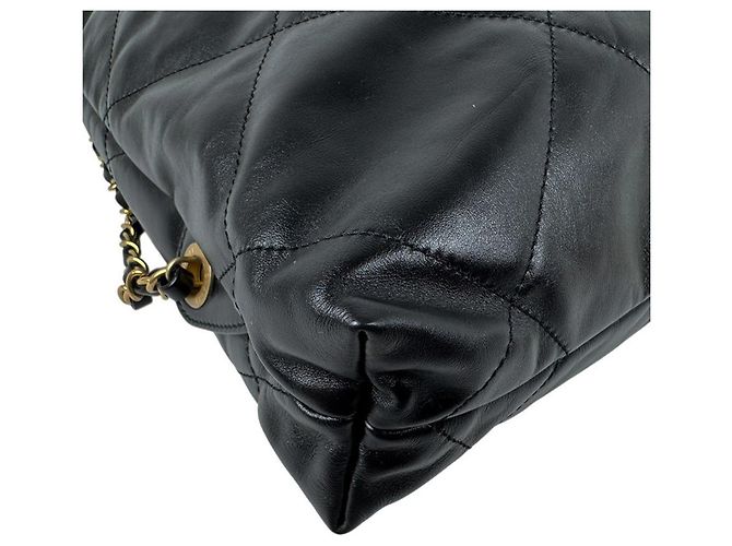 Zaino Chanel in pelle nera - vista 9