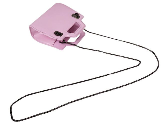 Borsa in pelle rosa chiaro Salvatore Ferragamo - vista 10