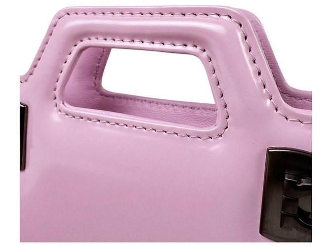 Borsa in pelle rosa chiaro Salvatore Ferragamo - vista 11