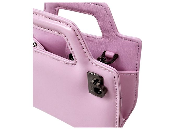 Borsa in pelle rosa chiaro Salvatore Ferragamo - vista 6