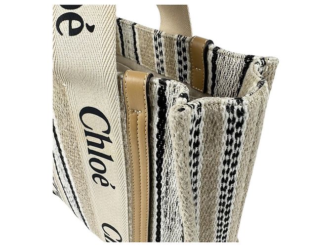 Borsa Tote Chloé Woody Medium - vista 6