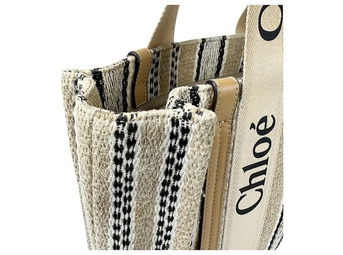Borsa Tote Chloé Woody Medium - vista 7