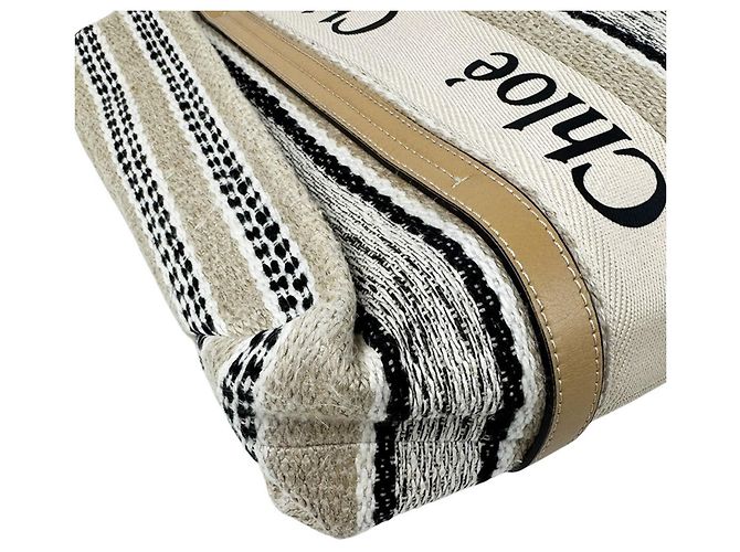 Borsa Tote Chloé Woody Medium - vista 9