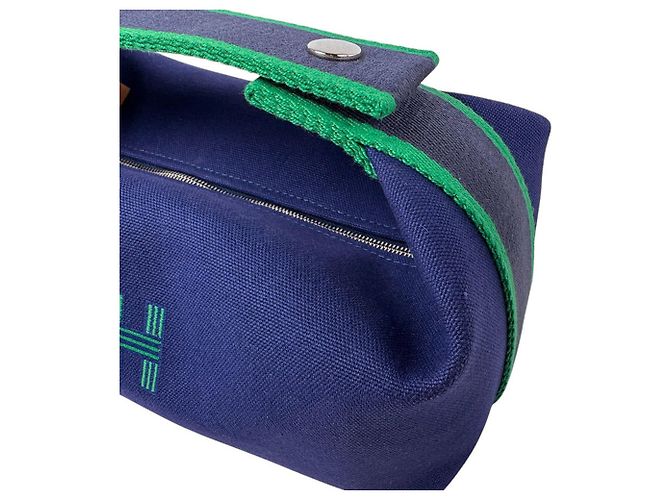 Hermès Borsa Hermes Bride à Black PM Toile H - vista 6