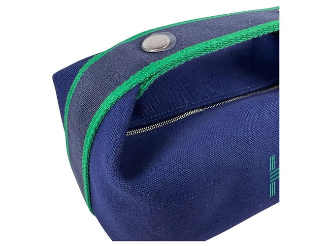 Hermès Borsa Hermes Bride à Black PM Toile H - vista 7