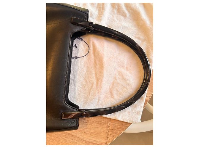 Borsa a mano Prada in pelle nera - vista 9