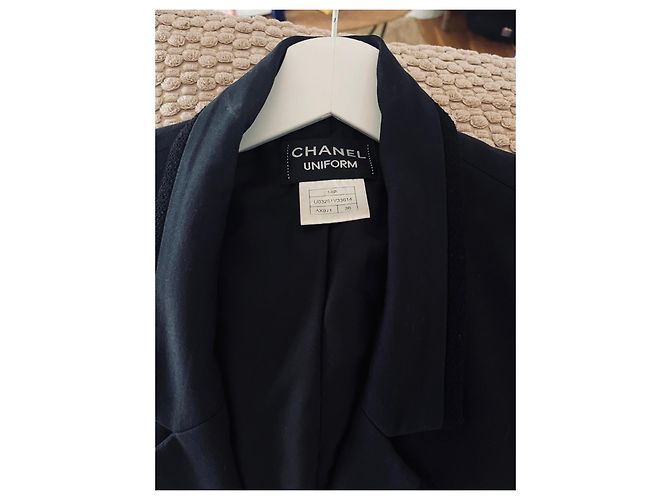 Chanel Uniform dunkelblaue Jacke - Ansicht 2