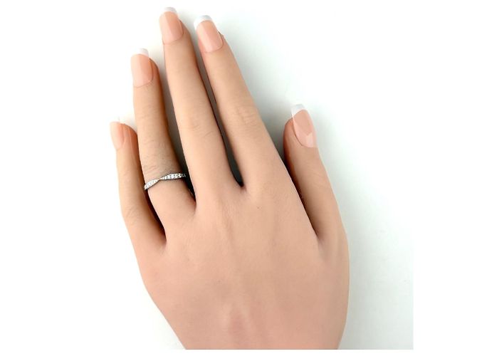 Autre Marque Tiffany & Co. Harmony Ehering aus Platin - Ansicht 4