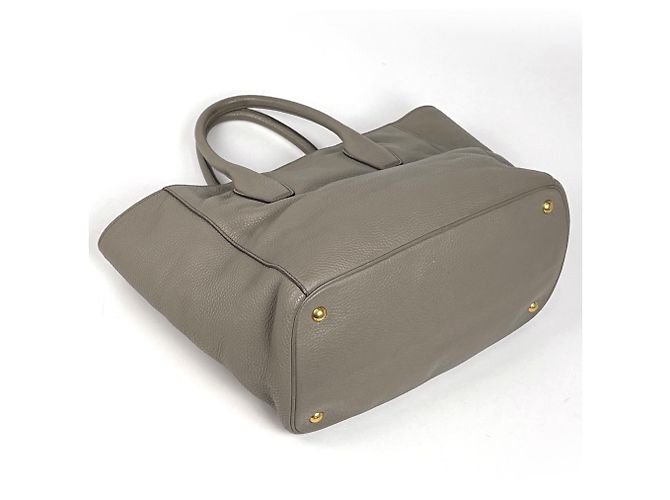 Prada 2-Way Tote Bag aus beigem Leder - Ansicht 2