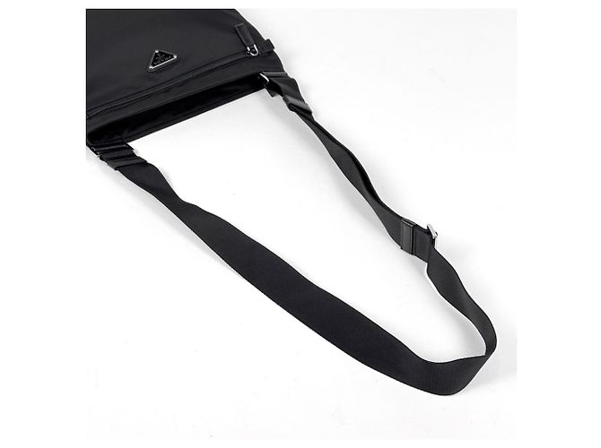 Borsa a tracolla Prada in nylon nero - vista 5
