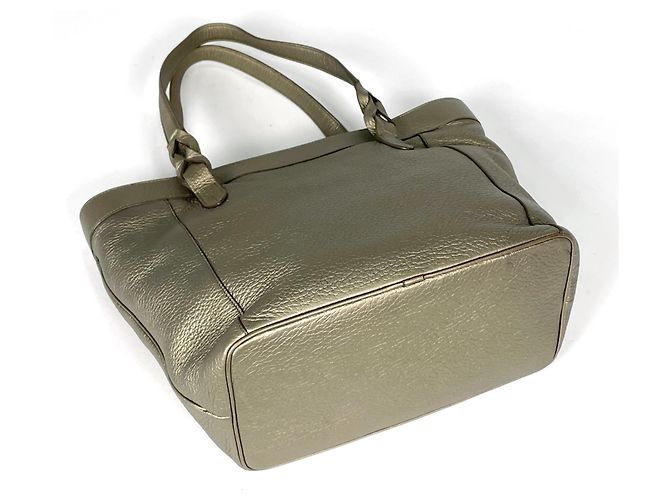 Borsa Loewe Anagram in pelle oro - vista 2