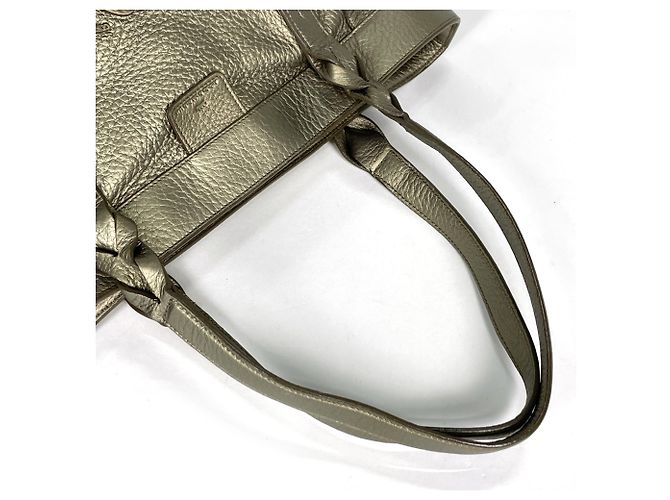 Borsa Loewe Anagram in pelle oro - vista 6