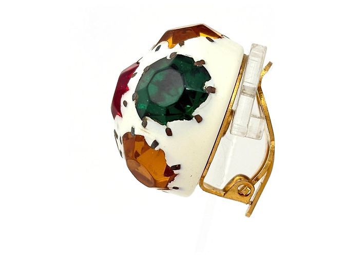 Orecchini a clip Chanel placcati in oro - vista 2