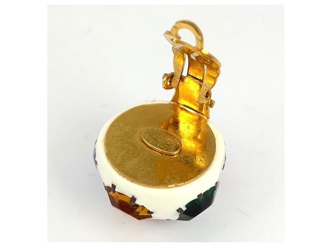 Orecchini a clip Chanel placcati in oro - vista 3