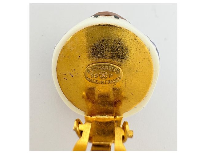 Orecchini a clip Chanel placcati in oro - vista 6