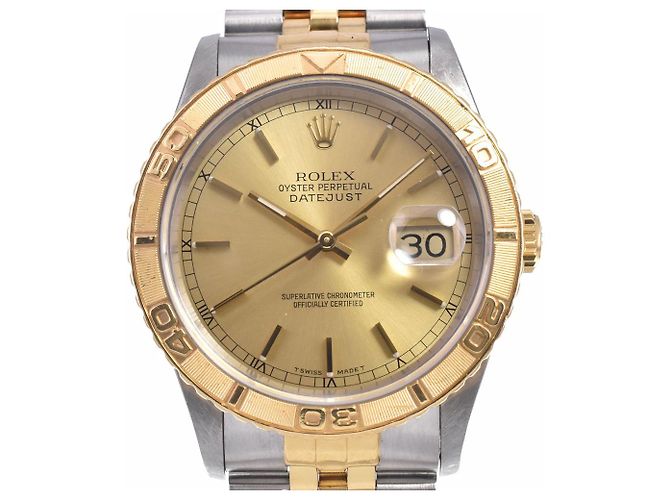Rolex Oyster Perpetual Datejust Turn-O-Graph Automatique Acier Inoxydable et Or Jaune 36 - vue 4