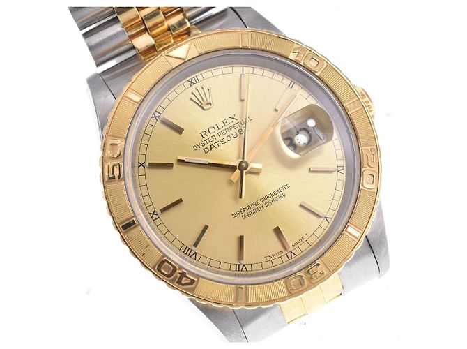 Rolex Oyster Perpetual Datejust Turn-O-Graph Automatique Acier Inoxydable et Or Jaune 36 - vue 6