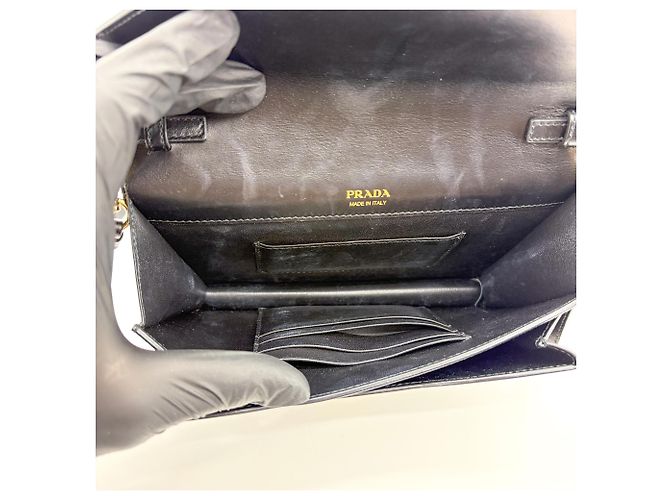 Clutch Busta Prada in Pelle Saffiano Small - vista 5