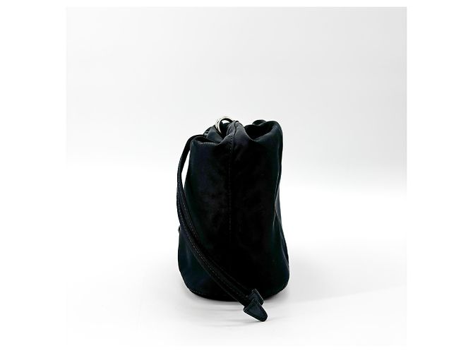 Prada Vela Bucket Small in Tessuto con coulisse - vista 3