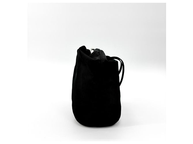 Prada Vela Bucket Small in Tessuto con coulisse - vista 4