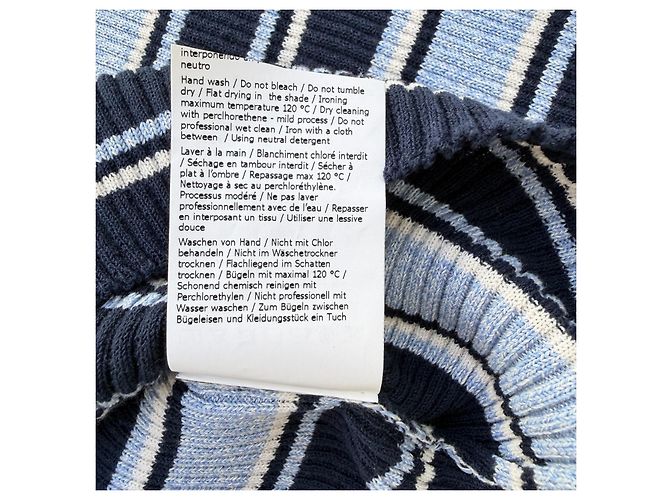 Autre Marque MAX&Co. Polo de punto a rayas azul y blanco - vista 8