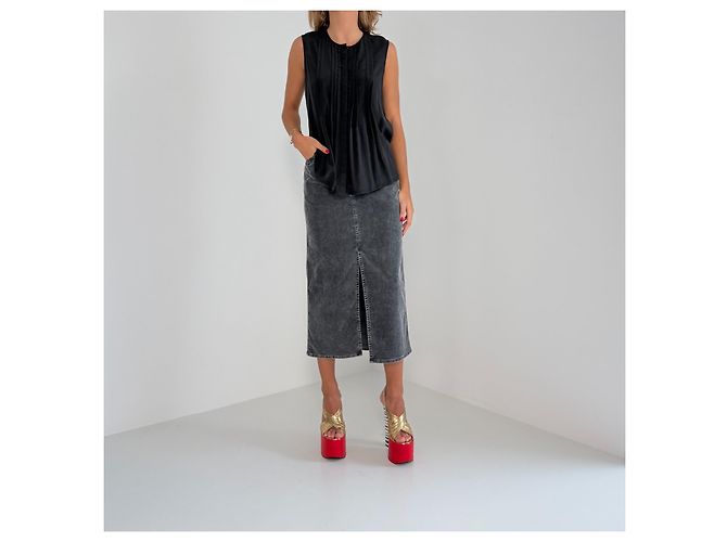 Weekend Max Mara Top sin mangas negro - vista 2