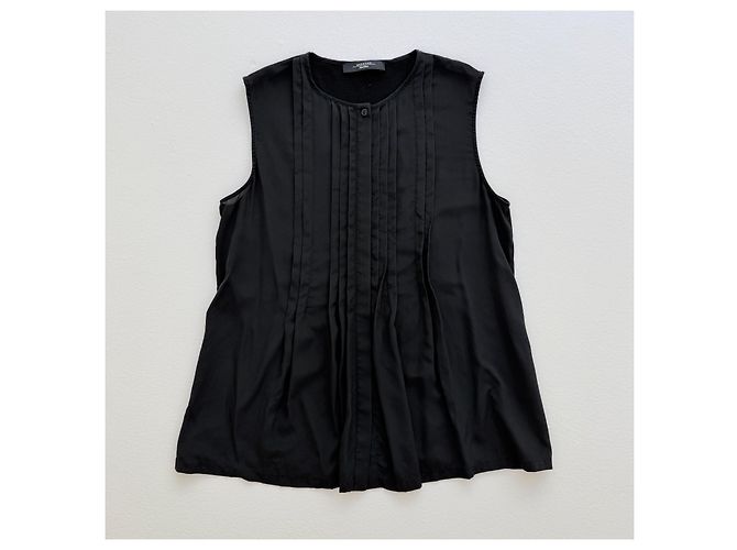 Weekend Max Mara Top sin mangas negro - vista 3