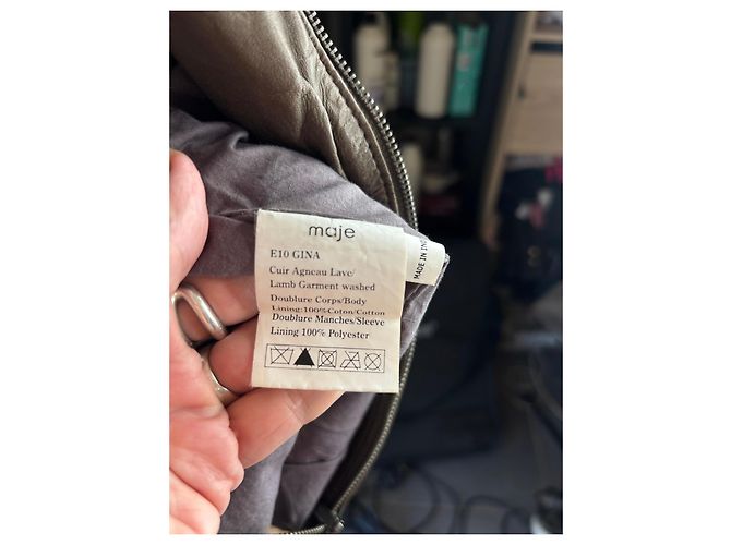 Maje Lederjacke taupe - Ansicht 6