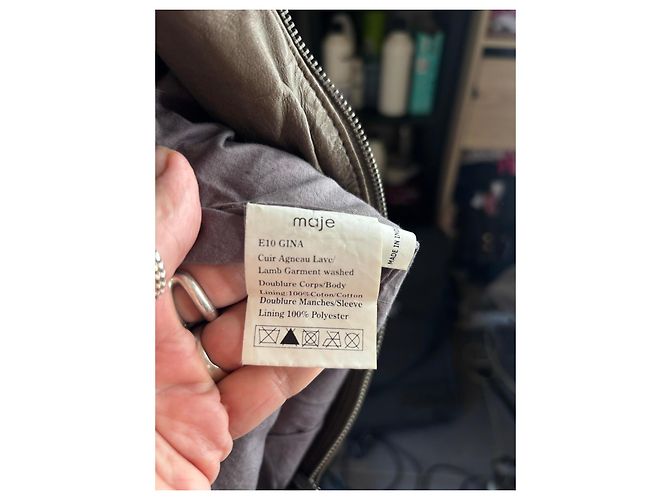 Maje Lederjacke taupe - Ansicht 7